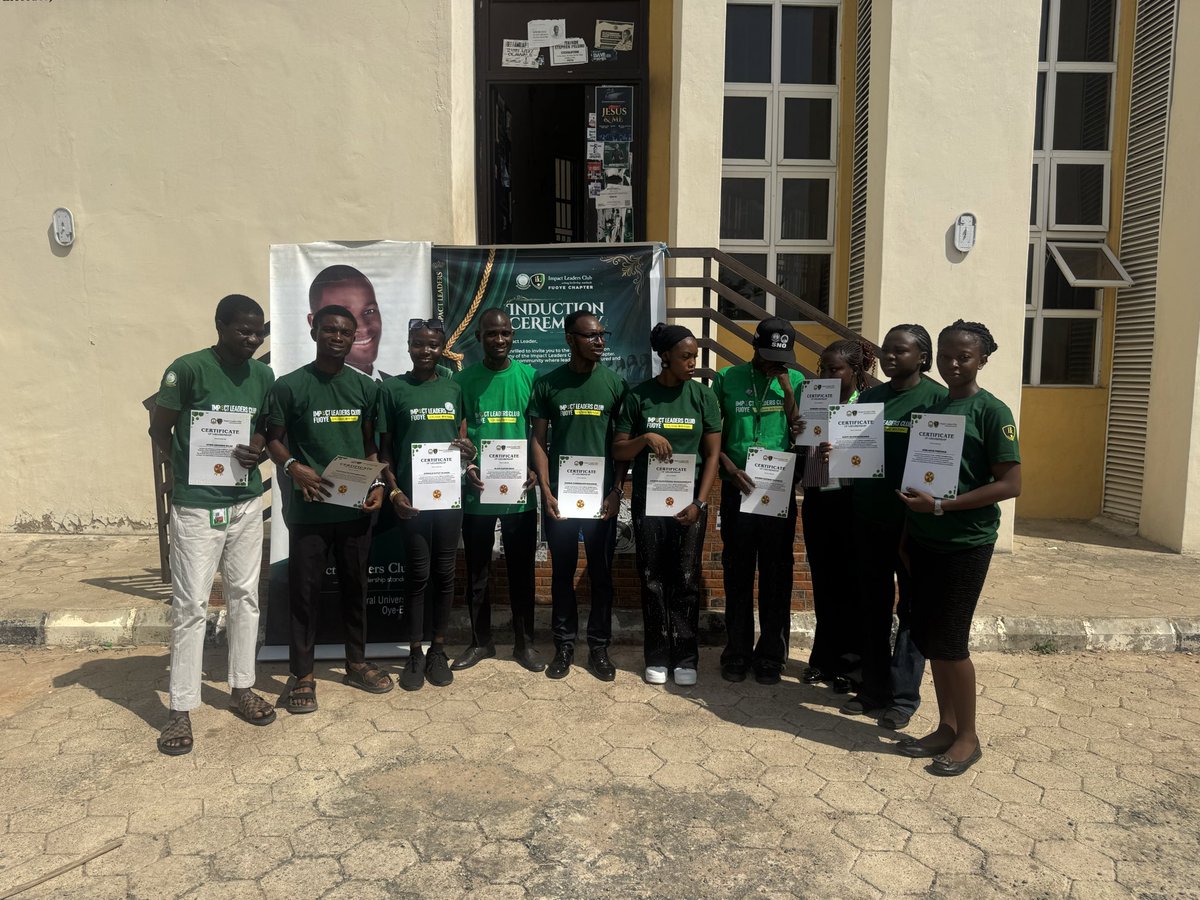 ILC_Fuoye's tweet photo. A successful induction today ✨

We officially welcomed new members into the Impact Leaders Club, and it was nothing short of impactful. Grateful to everyone who showed up, supported, and made it happen.

New leaders. New energy. Same vision—setting leadership standards 🚀 https://t.co/Jis13KwfSq