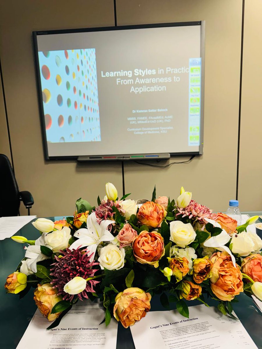 DRKAMRANSATTAR1's tweet photo. Had the pleasure of conducting a full-day workshop at King Saud University yesterday.
We explored “Learning Styles in Practice” and “Transforming the Teaching of Professionalism to Meet Diverse Learners.” The level of engagement stood out.
with such thoughtful and diverse group. https://t.co/3hKY3h5hCD