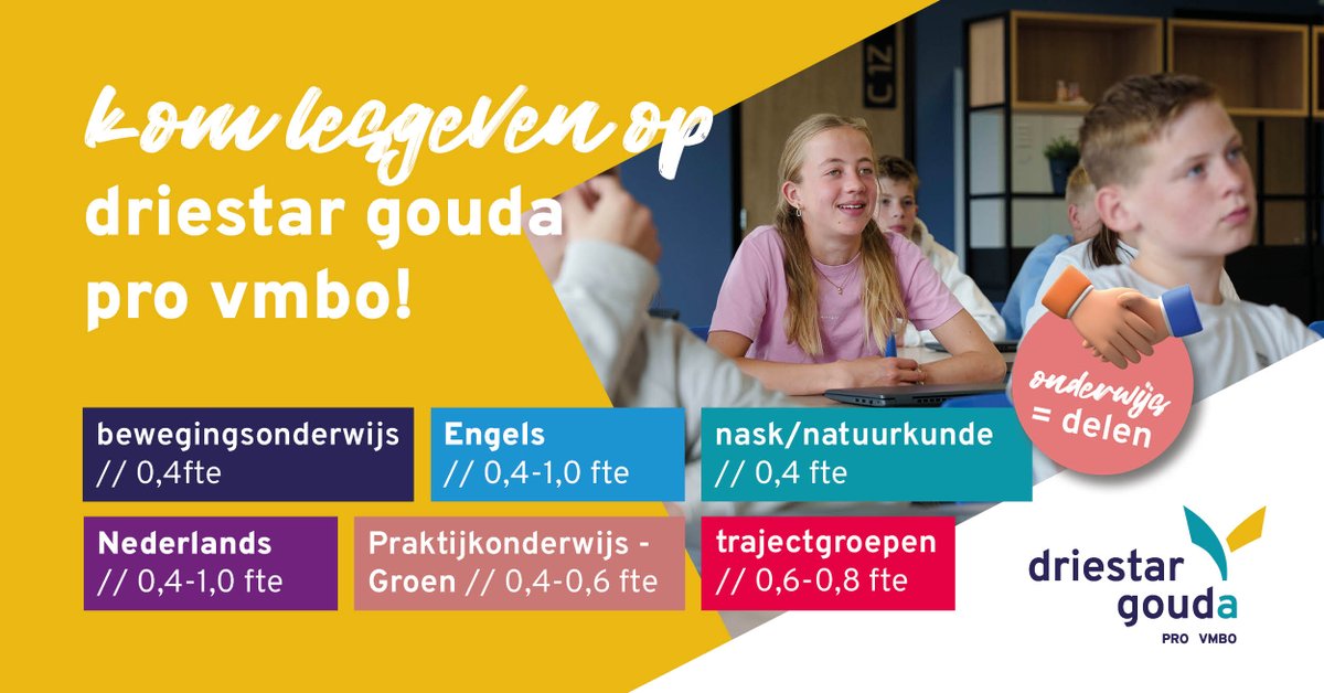 Driestar Gouda, Leiden, Lekkerkerk tweet media