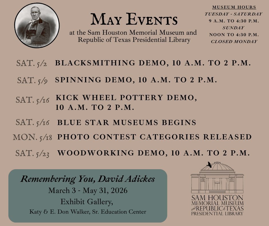 Sam Houston Memorial Museum tweet media