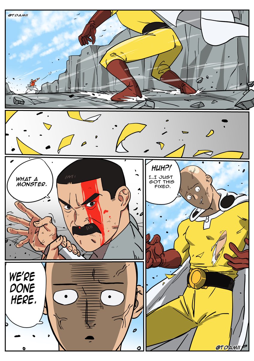 tdamii01's tweet image. Thragg vs saitama (10/14)
