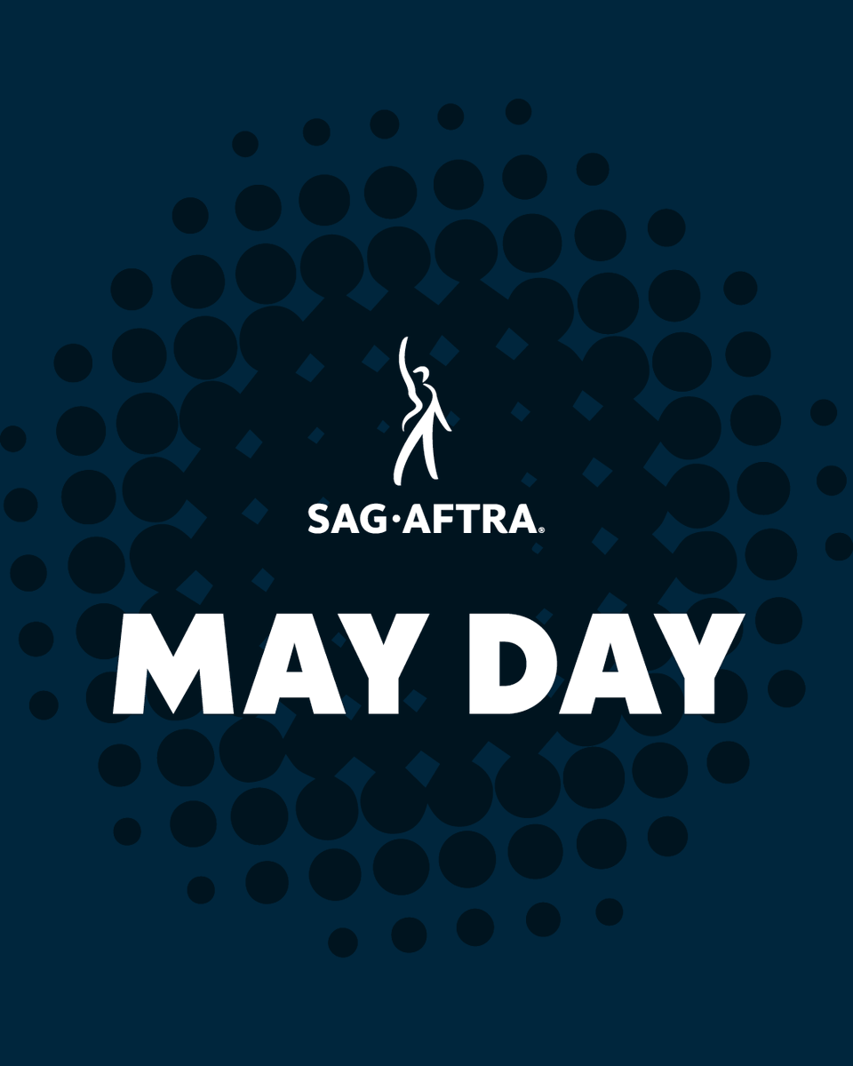 sagaftra's tweet photo. As we celebrate #MayDay — International Workers’ Day — we recognize the contributions and achievements of those who fought and those who continue to fight for workers' rights. SAG-AFTRA remains committed to supporting workers around the world because we are stronger together! https://t.co/YqdoKADcxE