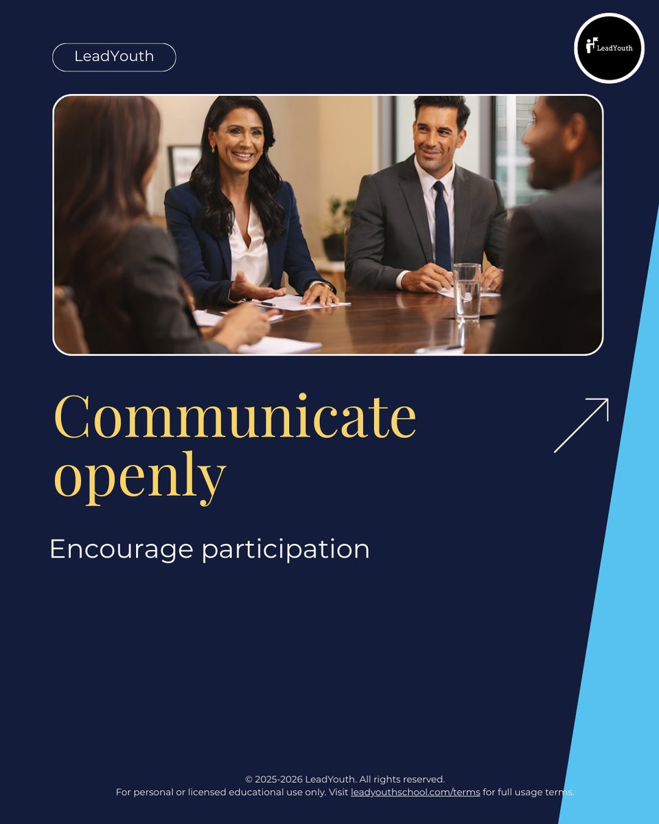 LeadYouth3's tweet image. Follow @leadyouth for more!
#TrustBuilding #LeadershipSkills #EmpathyInAction
#EmotionalIntelligence #AuthenticLeadership #BuildTrust
#RelationshipSkills #TeamCommunication #CommunicationMatters
#LeadWithIntegrity #SoftSkills #ActiveListening
#PersonalGrowth