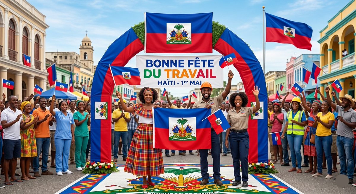 WForestal93420's tweet photo. Bonne fête du travail 🇭🇹🇭🇹🇭🇹🇭🇹🇭🇹♥️✊ https://t.co/2iufX6LkQv