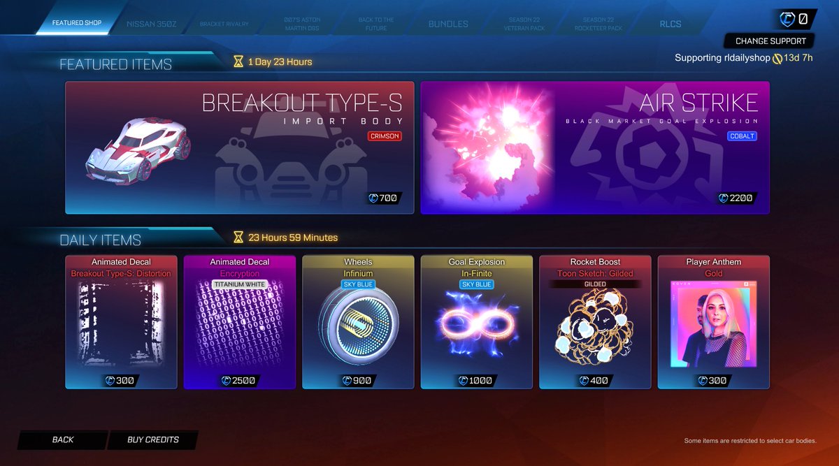 Rocket League Shop tweet media