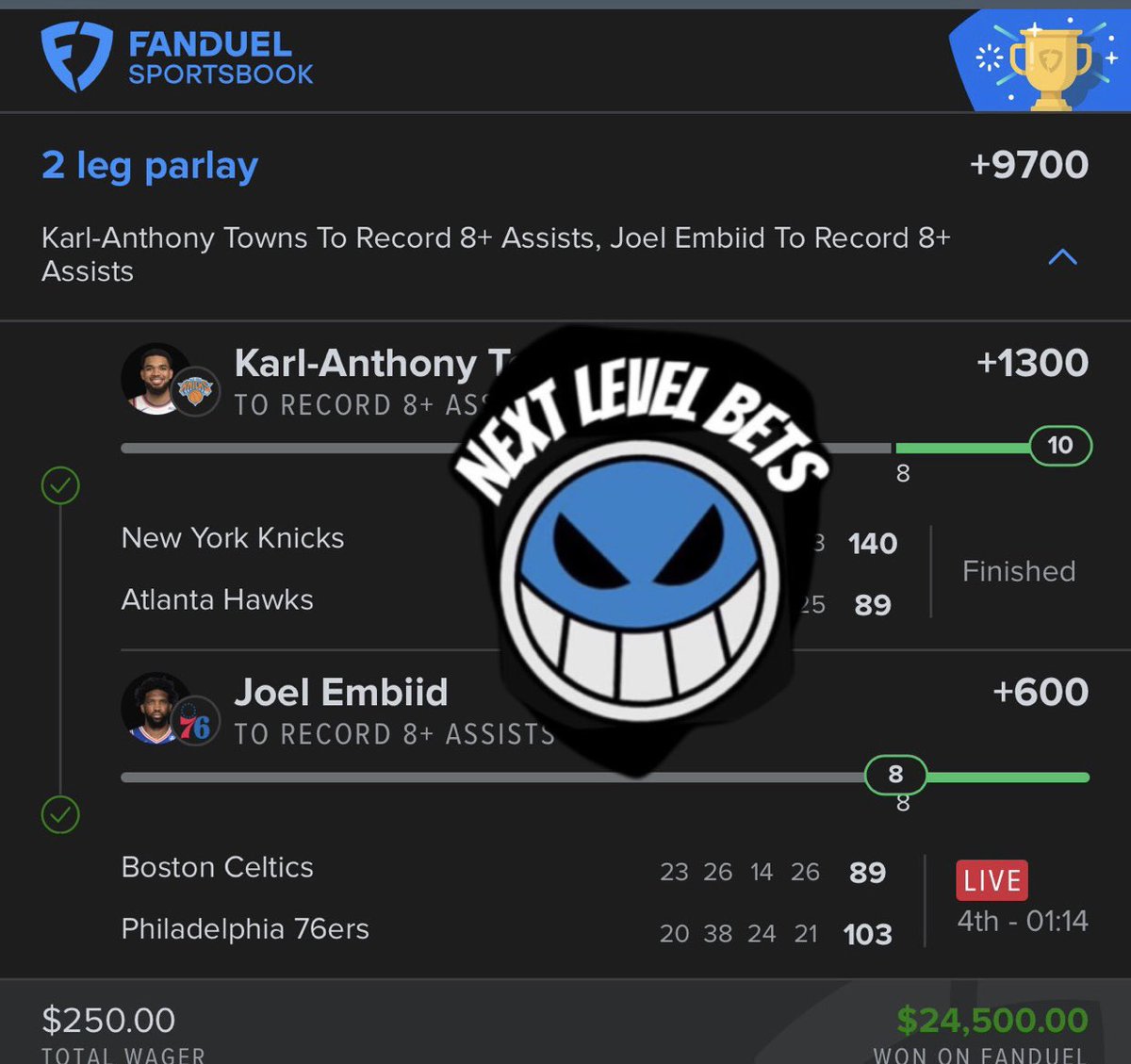 Next Level Bets tweet media
