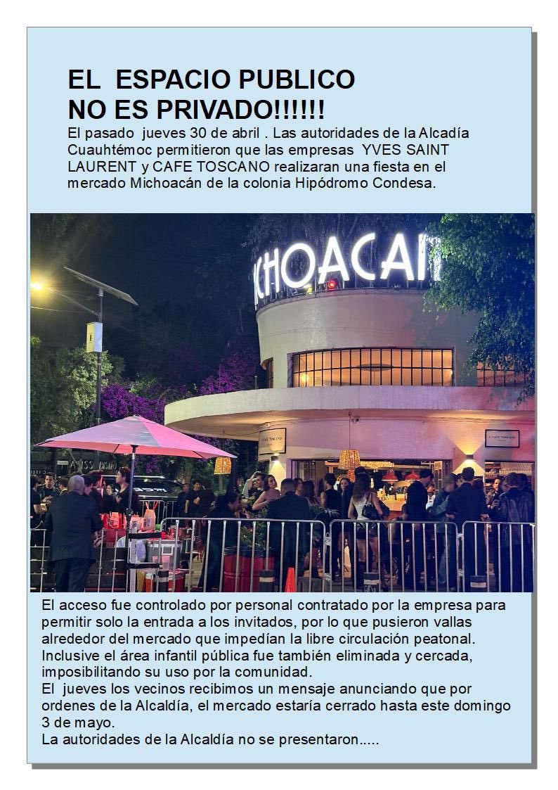 LaVozHipodromo's tweet photo. Esto es lo que vecinos comparten en chats, la molestia tras el abuso sobre el espacio público y catalogado incluso el cierre de la banqueta para evento particular, la seguridad privada del evento mandaba a personas con carreolas a bajarse y caminar entre autos en el arroyo vial. https://t.co/bhkZEDZB5t