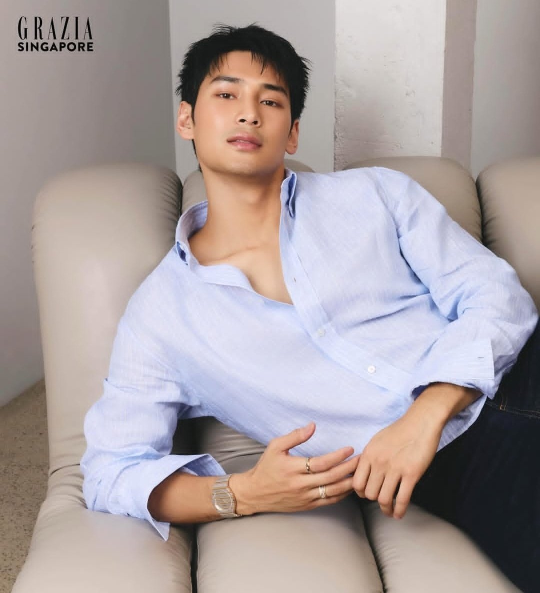 FashionistD's tweet photo. #ApoNattawin for GRAZIA SINGAPORE https://t.co/vUlxLIG8Eb