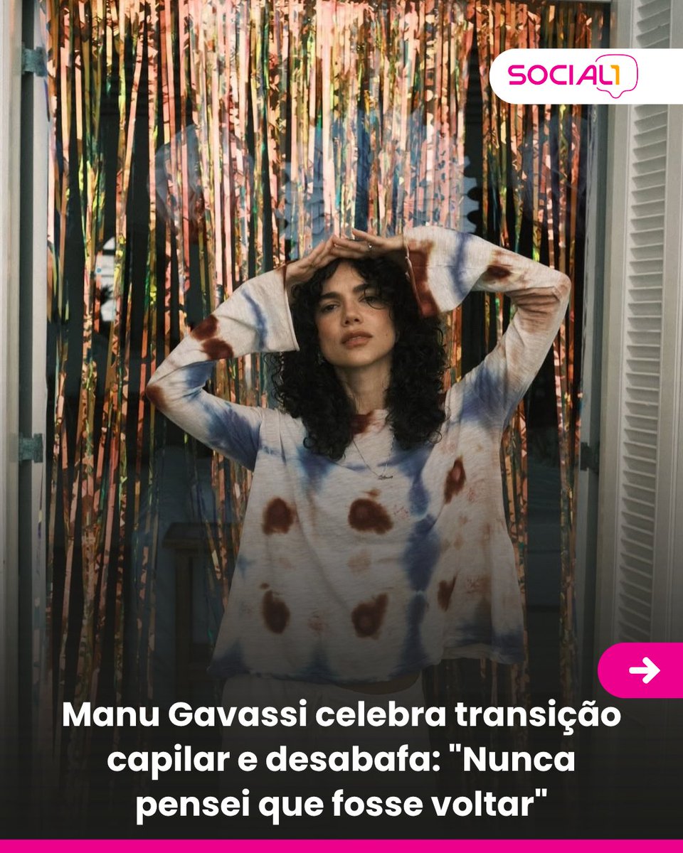 blogsocial1's tweet image. 🌀✨ Manu Gavassi comemorou o fim da sua transição capilar após um ano de processo. A cantora confessou que quase desistiu e voltou para a progressiva, mas resistiu: "Não acredito que cheguei aqui!".

📸 Reprodução / Instagram / manugavassi

#manugavassi #famosos *lm