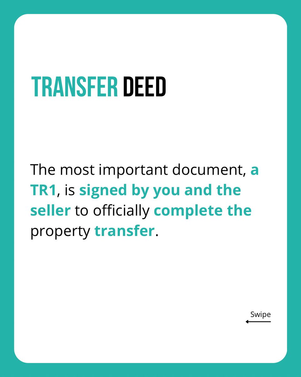 adk_law's tweet image. Buying a home? Here’s what you’ll sign 🏡

📄 Transfer Deed (TR1) – transfers ownership
🏦 Mortgage Deed – ties you to the lender

Both need a witness 👀 (not family)

Without this, it may not be legally valid ⚠️

Save this before you move 🔑

#homebuying #property #conveyancing