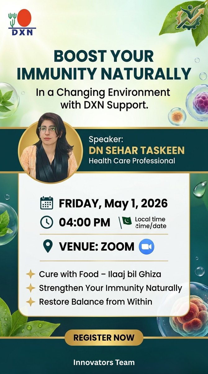 Seharnutrition1's tweet image. #ImmunityBoost #NaturalHealth #DXNSupport #CureWithFood #IlaajBilGhiza #HolisticWellness #HealthyLiving #NutritionalScience #ImmuneSystem #ZoomWebinar #InnovatorsTeam #WellnessJourney