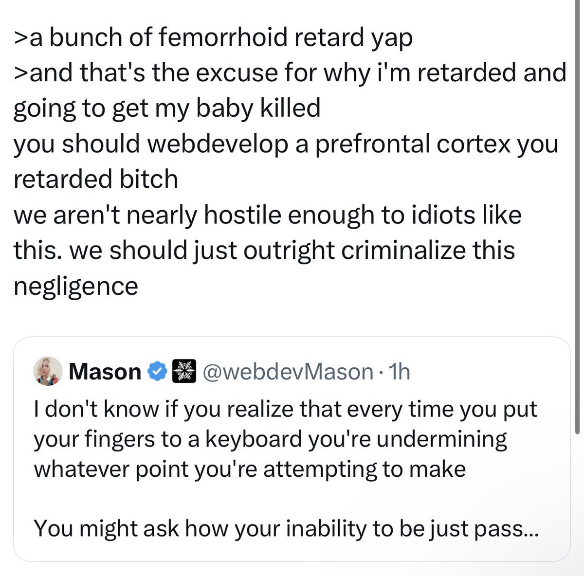 Mason tweet media