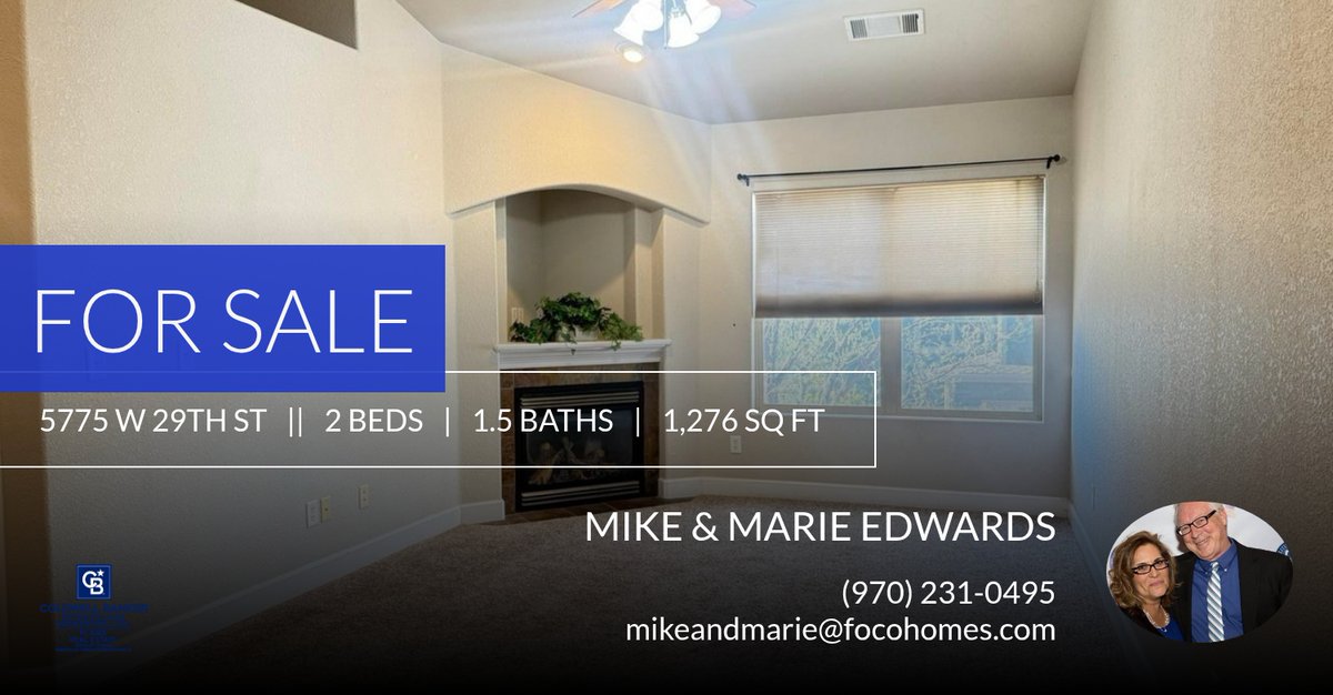 MikenMarie's tweet photo. Your Daily Dose of Good Stuff - from Mike &amp; Marie🙂

This 2 bedroom home could be yours! Call me at (970) 231-0495 to schedule a showing.

Mike &amp; Marie Edwards
(970) 231-2004 or (970) 231-0495
MikeandMarie@FoCoHomes.com https://t.co/UqMPY7jaZH https://t.co/fRsNPBMXkt