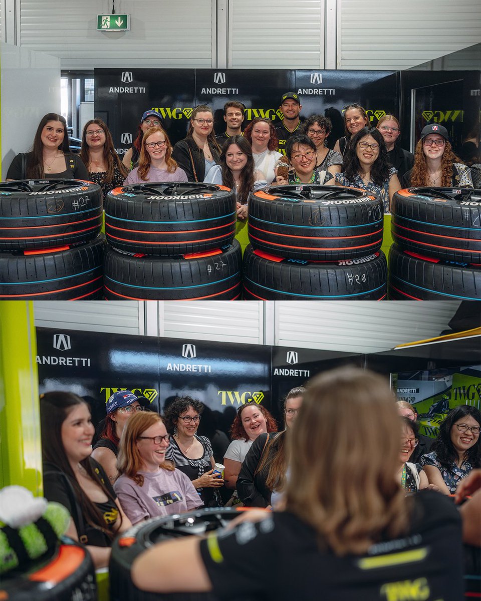 Today we welcomed a group of brilliant women from Girls Across The Grid to our garage in Berlin ✨🏁 

They spoke with key members of the team - the drivers, Roger Griffiths, our operations leads and commercial/marketing staff, before heading to Race Control to check out how the