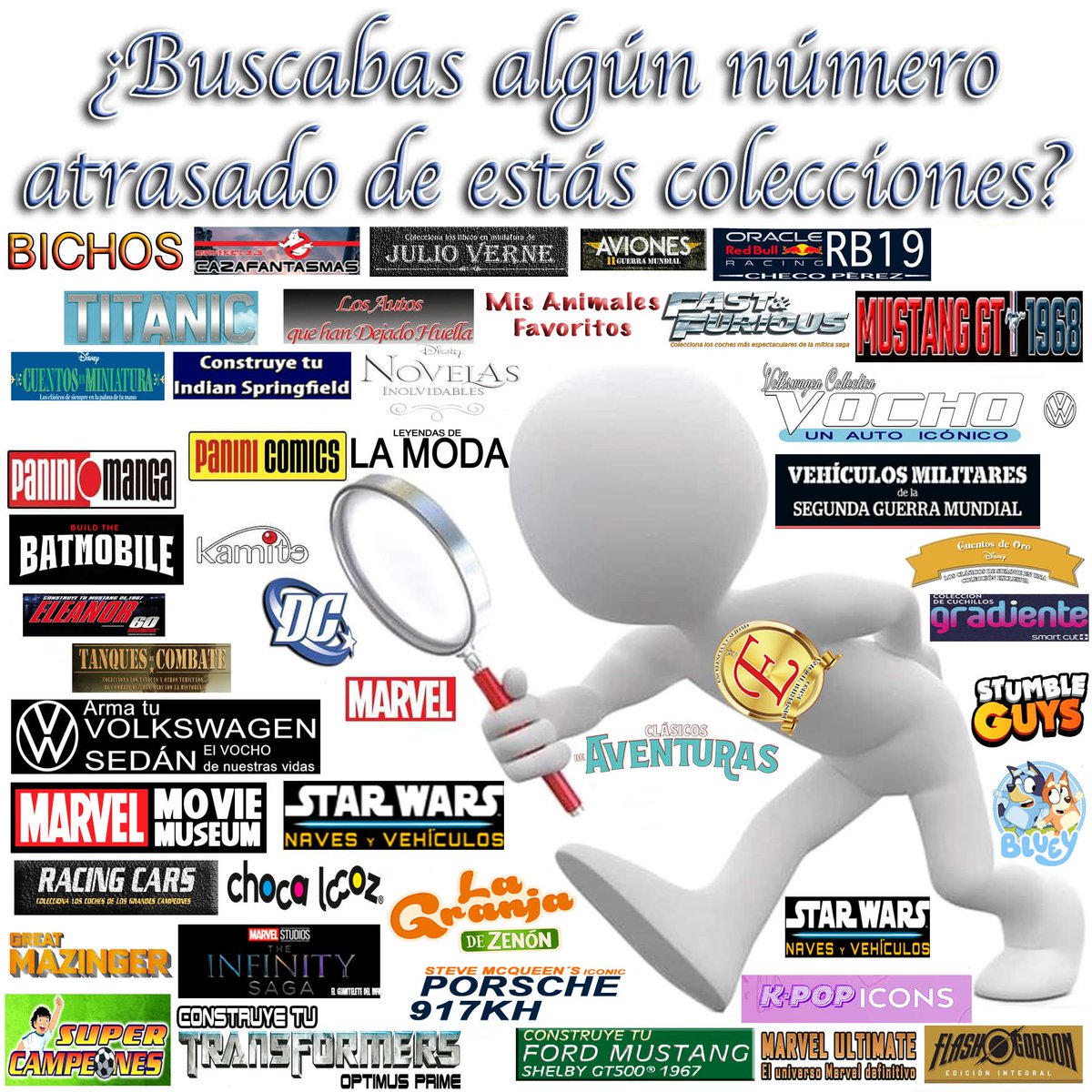 distribuidoejeo's tweet photo. ¡ATENCIÓN!:

Contamos con la venta de fascículos anteriores

NO MANEJAMOS COLECCIONES PASADAS

NO HAY BISMARCK, ANIMALES, BATMOBILE, JUEGOS, SNOOPY, OSPREY

#DistribuidoraEjeo #PlanetadeAgostini #Salvat #RBA #Luppa #Gredos #Panini #Kamite https://t.co/wjK6iBUVYQ