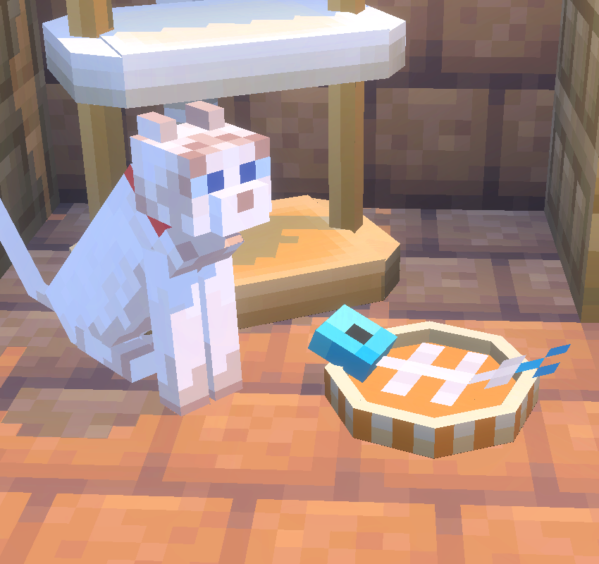 pleinair1212's tweet image. 毎日新ブロック追加300日目【猫のエサ】 
#Minecraft #Blockbench