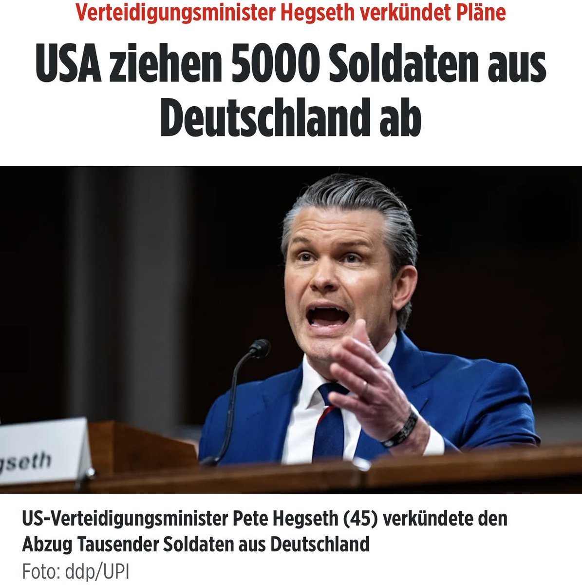 Endlich: 5000 US-Soldaten weniger in Deutschland! Ein überfälliger Schritt.
Die ca. 40.000 amerikanischen Soldaten &amp; US-Atomwaffen in Büchel haben hier nichts zu suchen. Diese teure und friedensgefährdende Militärpräsenz  können wir uns nicht länger leisten.
Schluss mit der
