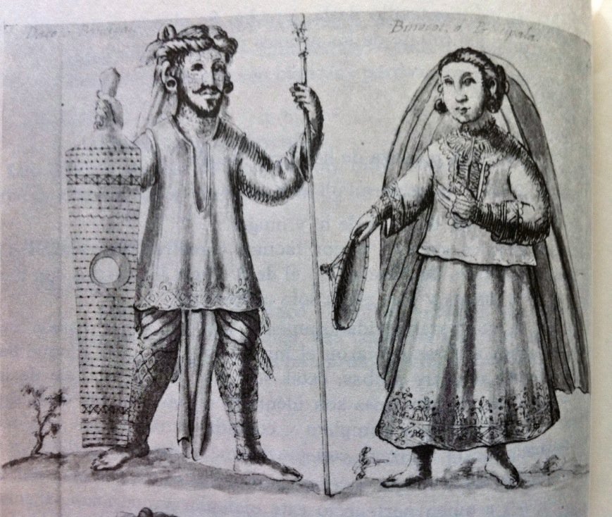 Both the Tagalog Baro and the Visayan Bady were already worn by the nobility prior to Spanish contact. They were commonly made with abaca fibres, but also sometimes silk and cotton from our trade partners.

The myth of their translucency as a Spanish control is largely debunked.