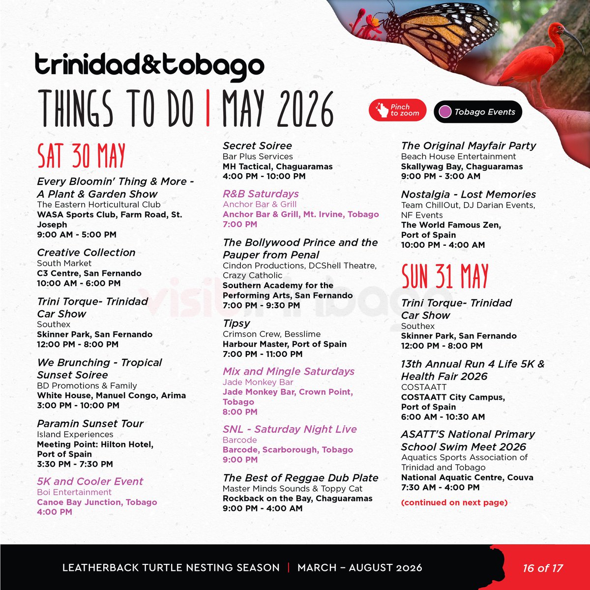 exploretrinidad's tweet photo. A few more for May 2026 https://t.co/FvtX2XzHnK