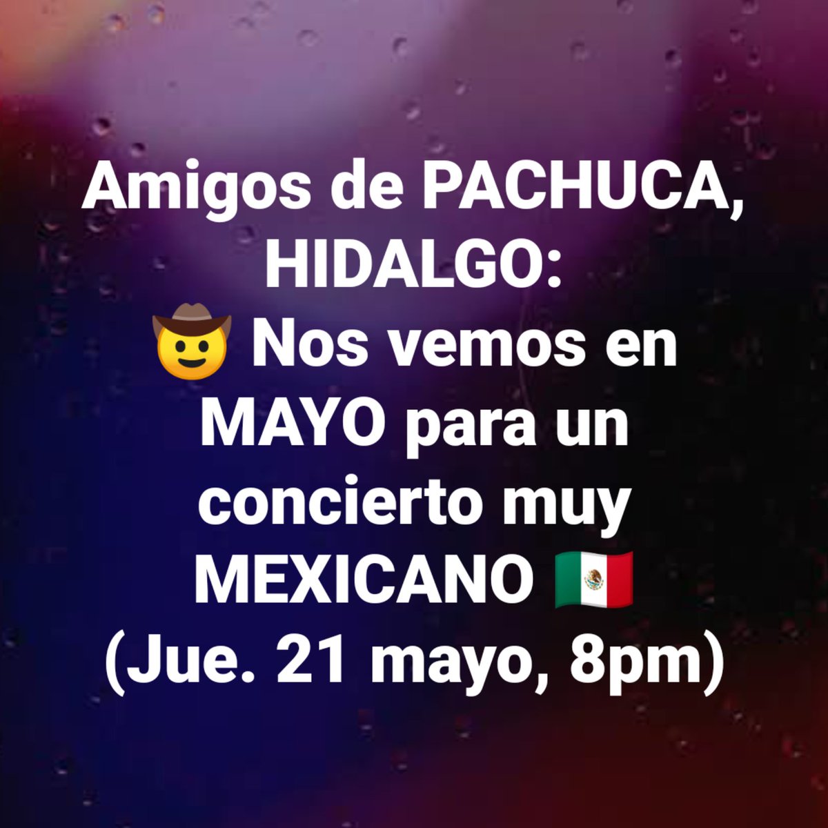 🤠 ¡Nos vemos en el Teatro Cedrus, jueves 21 de mayo, 8pm!
🇲🇽 ¡En meritito Pachuca, Hidalgo... sí señor!
➡️ BOLETOS en arema.mx
#YoSoyMexicano