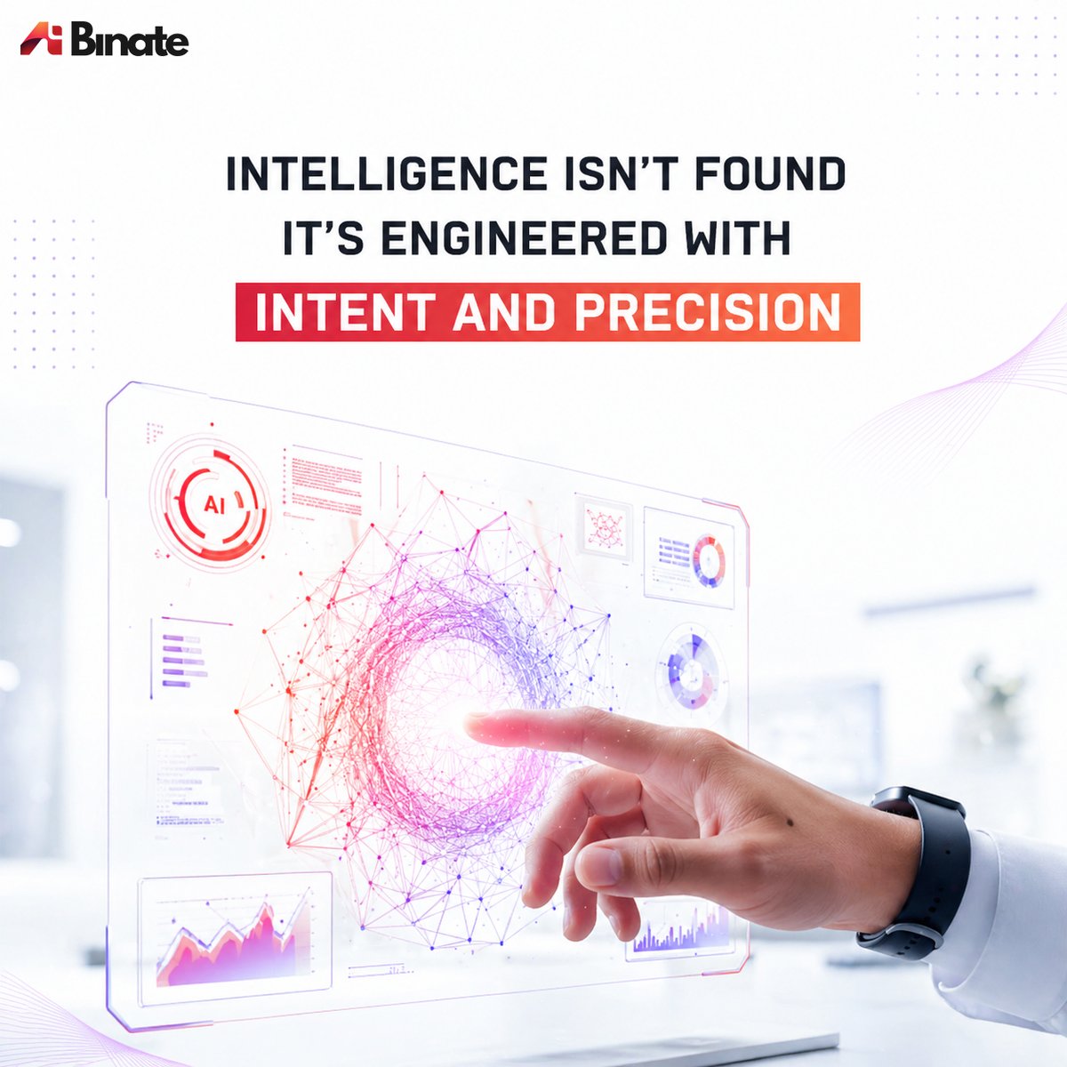 BinateAI's tweet image. Transforming intelligence into innovation with precision! Engineering AI with intent leads to smarter solutions.
#AI #Innovation #TechSolutions #ArtificialIntelligence #MachineLearning #DigitalTransformation #BusinessGrowth #SmartTech #FutureTech #AIEngineered  #BinateAI