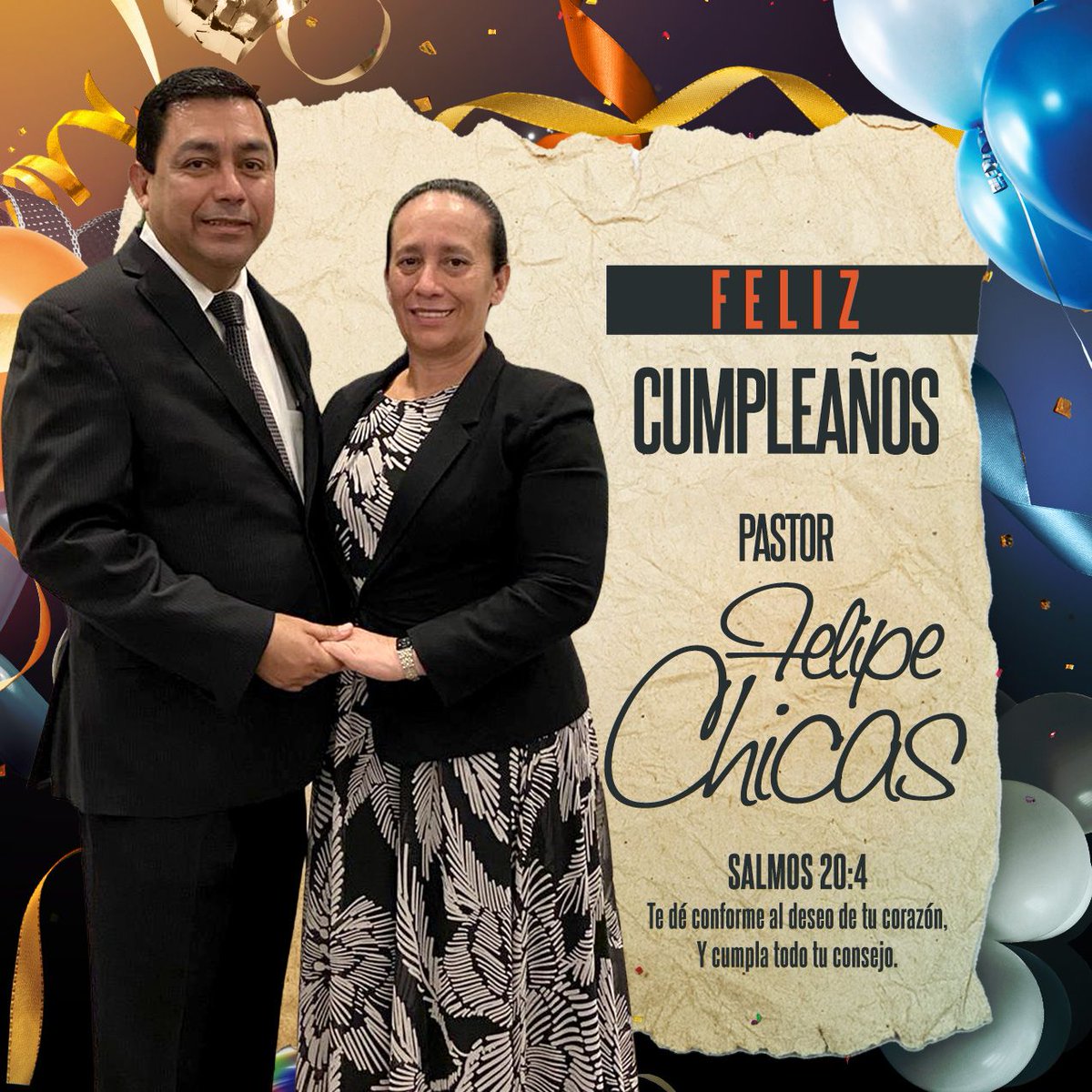 ipuhcentral's tweet photo. ¡La iglesia Central felicita a nuestro amado pastor Felipe Chicas en su cumpleaños! ¡Qué Jehová le continúe bendiciendo con salud, fuerzas, sabiduría y paciencia para seguir guiándonos, feliz cumpleaños, pastor apreciado! https://t.co/KQ7XM20Vyy