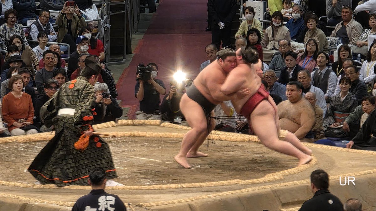 RaySVO's tweet photo. Sumo wrestling Championship, Fukuoka Japan

Sumo wrestling is around 1500 years old!

These guys are huge and fast on their feet. So much that it was very challenging to get a clear photo from my seat. While waiting outside, some of the wrestlers came walking by me and these guys was easily 6' or taller and probably weighed 350 lbs or more. It was such a cool experience to see live! #japan #japanese #sumo #sumowrestlers #Fukuoka #sport