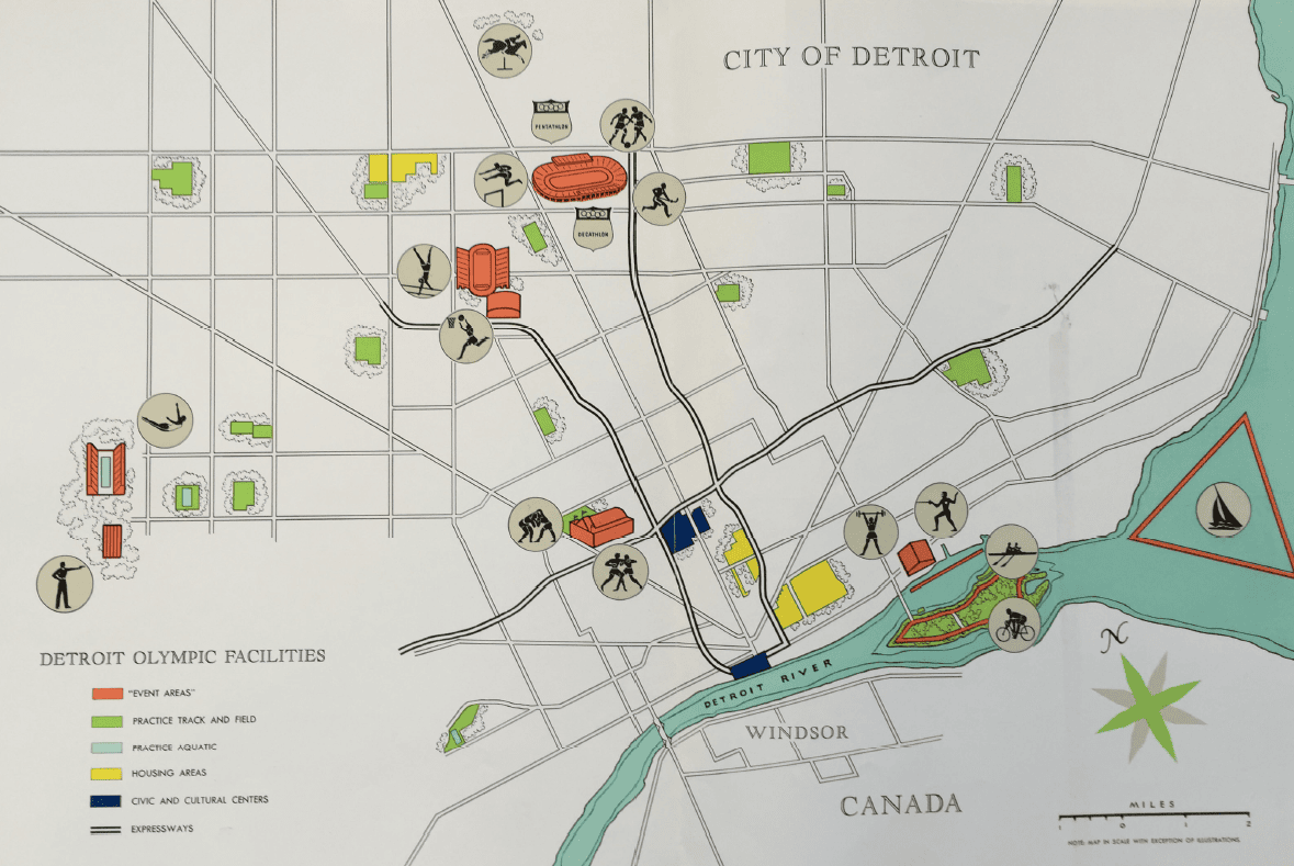 CraigyBryan's tweet photo. Just learned that Detroit was runner-up to host 1968 Summer Olympics-- which of course was awarded to Mexico City. Full history of the failed bid here: https://t.co/bMing42ElZ https://t.co/5yAAauwioE