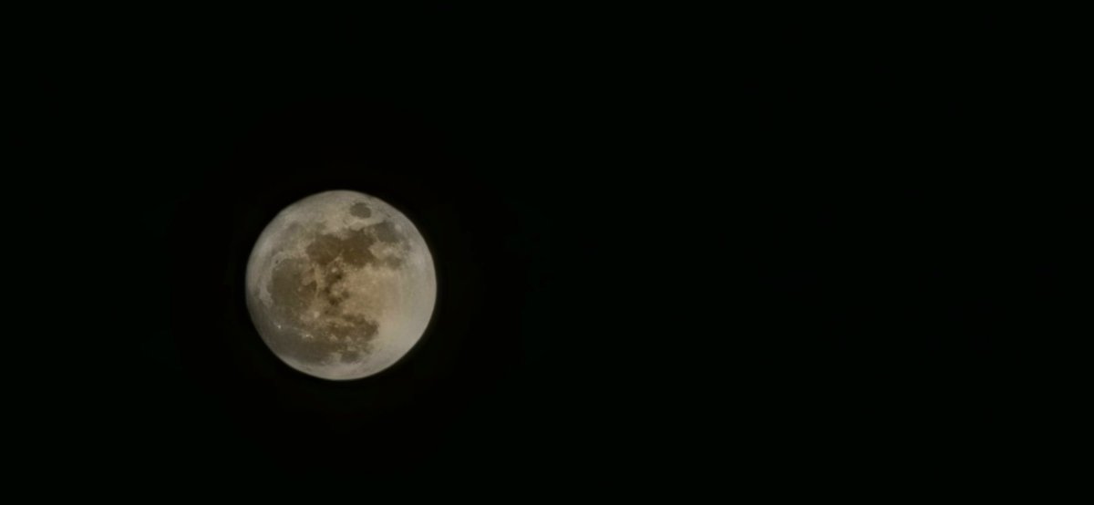 La foto non rende neanche lontanamente giustizia alla bellezza della luna di stasera 🌕