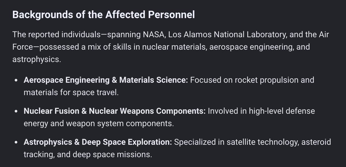 ardenhaffler's tweet image. If you were to capture all the U.S. scientists and make them collectively work, a hypothetical "forced project" likely focuses on advanced aerospace propulsion, nuclear-UAP integration, and next-generation defense materials. #ScienceMystery #DefenseTech #scientists