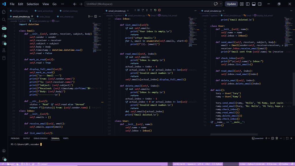 Tech_geek001's tweet image. Day 15 of my 30-days DataEngineering journey 
Halfway through! Today I tackled classes, methods, and variables, plus a FreeCodeCamp workshop. I’m so proud—on to the next half! Let’s go! 🚀 #WomenInTech #StayConsistent #python #data