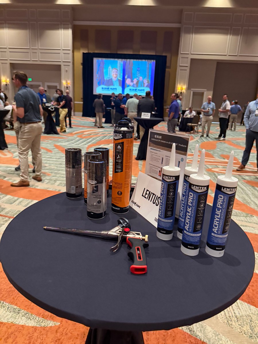 We had a great time at the BLUE HAWK Conference in Orlando. 

It was a valuable opportunity to spend time with members, be part of the event, and share more about our LENTEK™ Acrylic Pro and LENTEK™ Fireblock Foam Sealant. We enjoyed the conversations and the chance to connect.