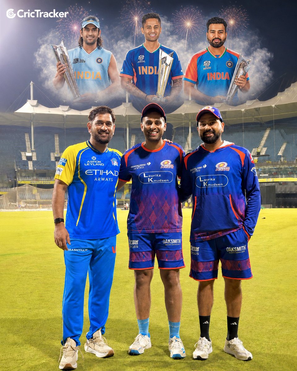 India’s T20 World Cup winning captains 🏆🏆🏆

Disclaimer: This image is created with Ai

📸: CSK

#T20WorldCup #MIvCSK #MSDhoni #RohitSharma #SuryakumarYadav