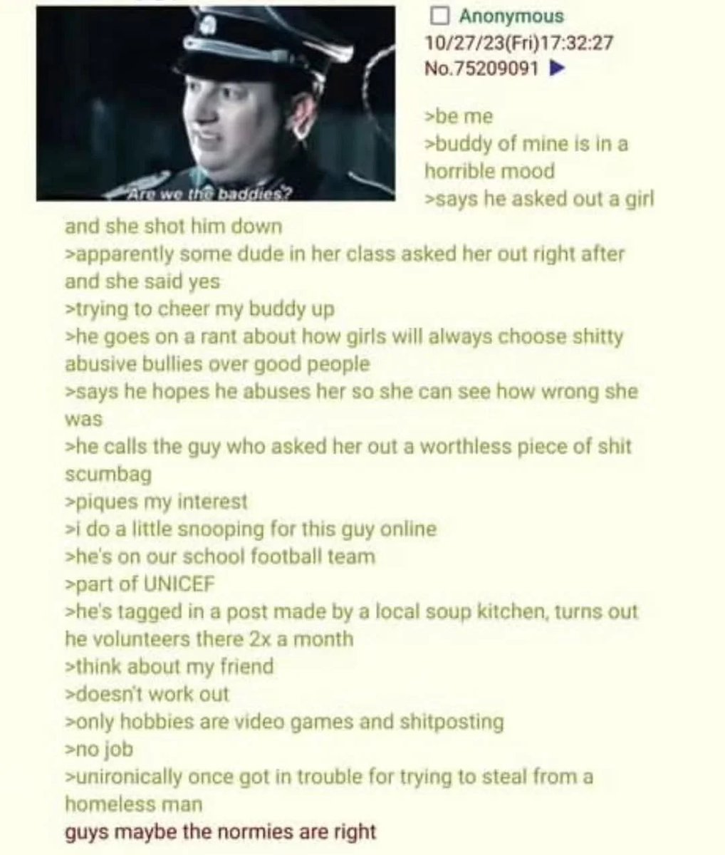 Greentext Poster tweet media