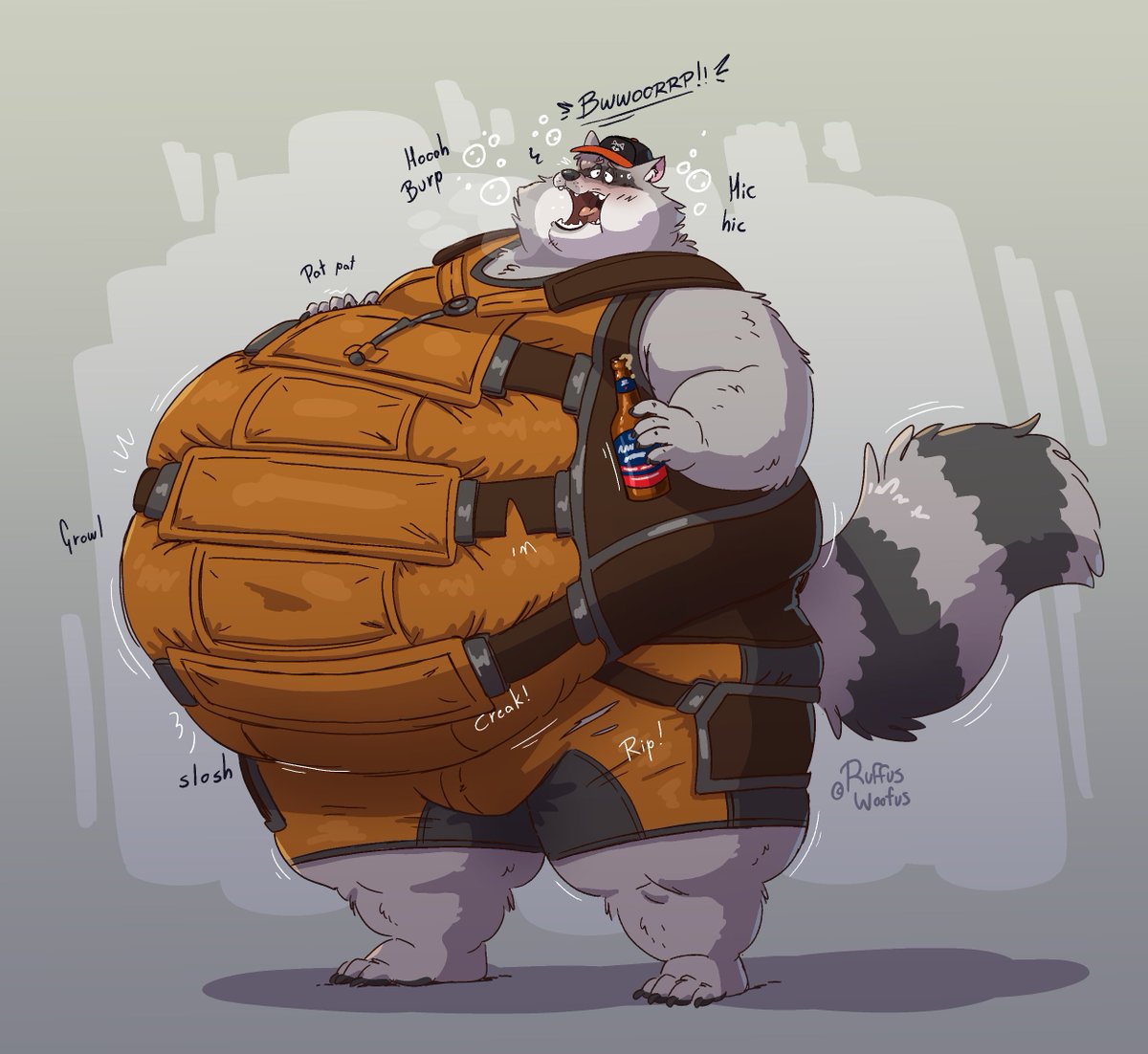 Ruffus_Woofus's tweet photo. Commission made for @Rocky_Ramos_415 🦝🍺 https://t.co/Rgb5dQuMgN