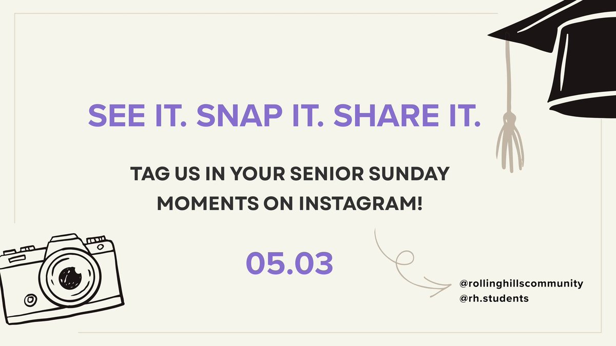 Hey graduating seniors! Capture Senior Sunday through your eyes and tag us on Instagram so we can share your moments.

We are so proud of you and are praying for wisdom, courage, and God’s favor as you step boldly into this next season.