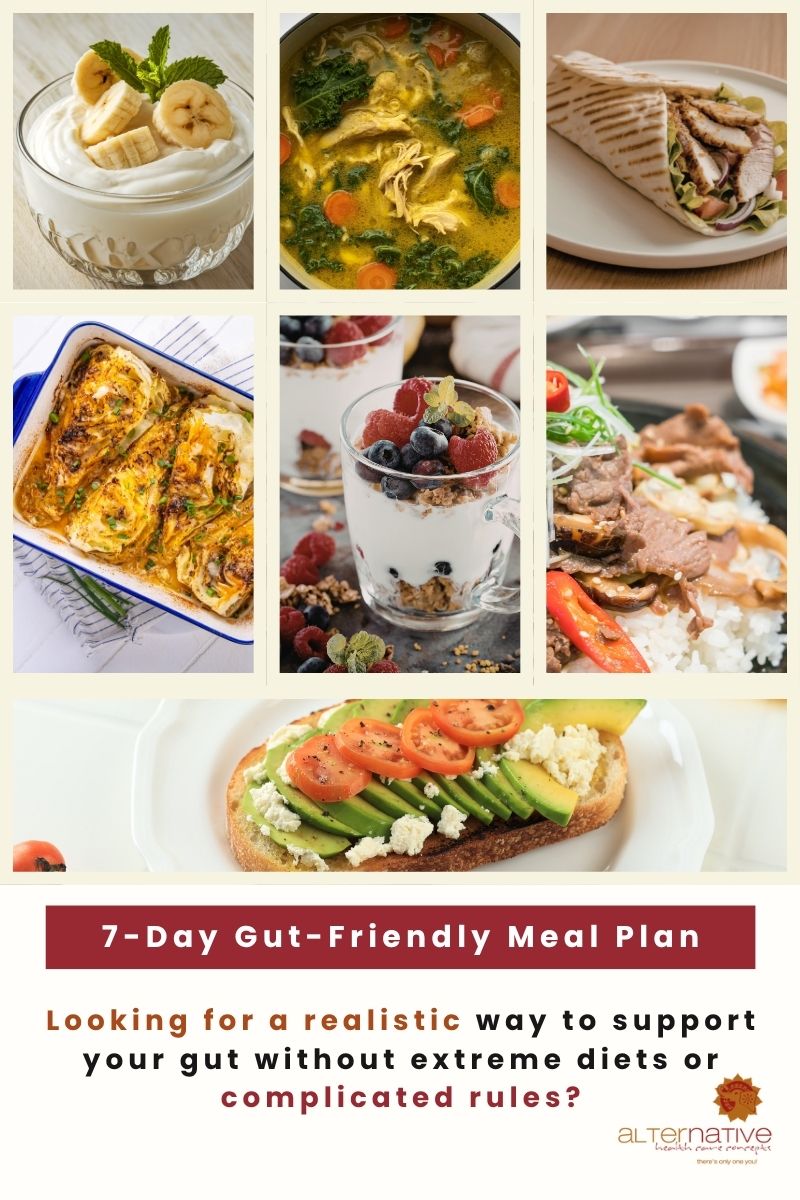 AHCareConcepts's tweet image. 7-Day Gut-Friendly Meal Plan: Boost gut health with fermented foods and L-glutamine! Perfect for bloating and sensitivities. 

Visit: alternativehealthcareconcepts.com/7-day-gut-frie…  
#GutFriendly #GutHealth