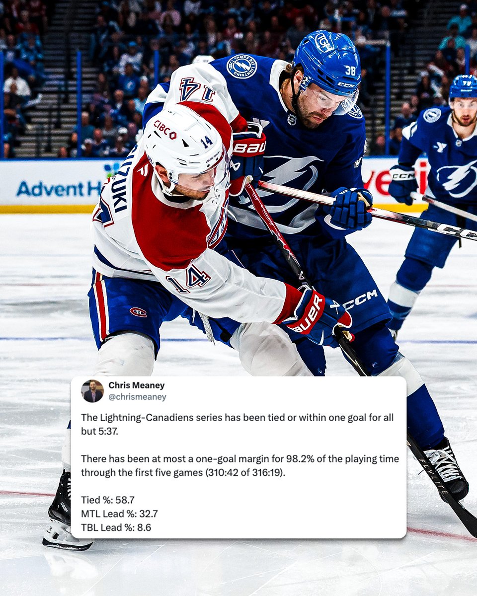 NHL's tweet image. What do Tampa Bay and Montreal have in store for us tonight?! 🍿 #StanleyCup

Don't miss Game 6 between the @TBLightning and @CanadiensMTL TONIGHT at 7p ET on @espn 2, @Sportsnet, and @TVASports!