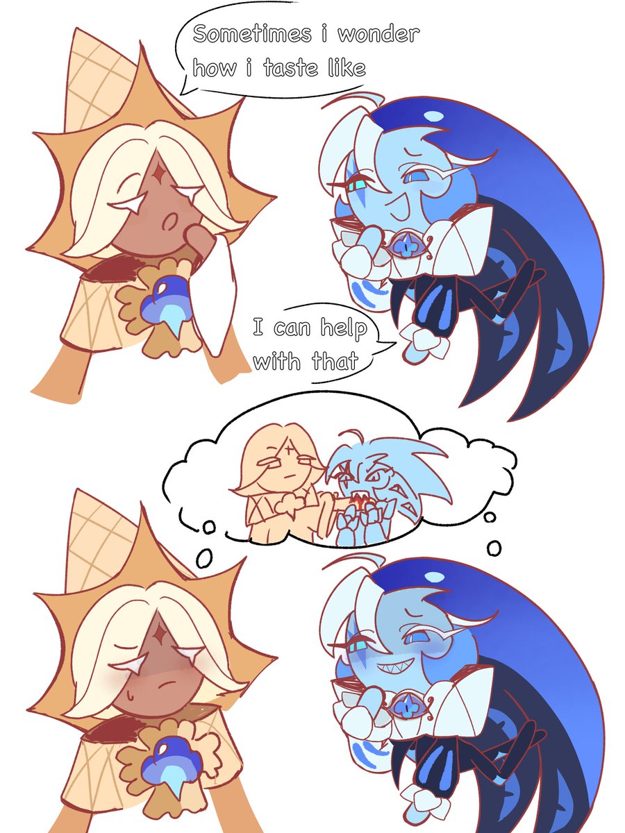 ririxap's tweet photo. (Repost) ok cannibalism #cookierunkingdom #shadownilla https://t.co/iJFMxZ0NE3