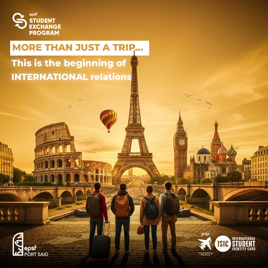 EPSFPortsaid's tweet image. More than a trip, it's a career shift! ✈️
SEP is your gateway to global healthcare systems and a powerful CV boost. Don't just travel—build international relations and evolve. 🌍✨
One trip is never enough! Where to next? 👀💛
#SEP
#BornToExplore
#EPSF_PortSaid