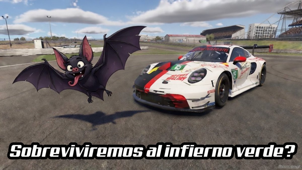 CuevaTeam's tweet photo. 24h Nurburgring evento especial @iRacing .
Nos acompañas en estas locas 24h del infierno verde?
Pilotos:
@XP_SKELETOR 
@Sr_Dragan 
@Jamesonperezg 
@AlbertoSosa81 
Alberto Torres
Lo tenemos todo listo, nos seguiras en streaming? https://t.co/ITAERmMDD8
