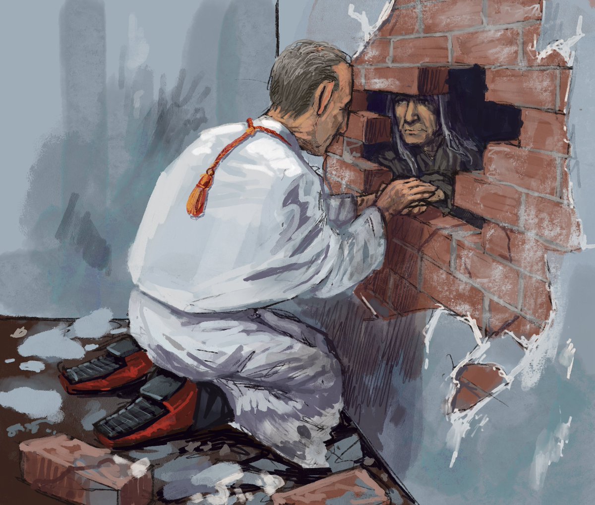 steblynka's tweet image. Getting anchotite Vincent out of the wall
#conclave