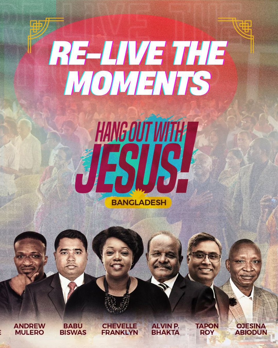 Howj_Global's tweet photo. Come with us to re-live Hang Out with JESUS Bangladesh 🇧🇩 

Experience the love and fellowship of God’s church. Encounter God’s presence among his people through nations and tongues.

Follow. Like. Comment. 
and Turn on your notification!

#howjglobal #revival #bangladesh https://t.co/DwnyEIdKwA