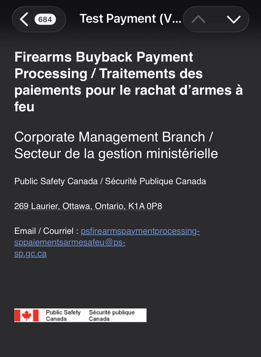 🚨 🚨 RED ALERT 🚨  Canadian gun shops are being targeted by a scam email designed to look like a “test payment” by <a href="/Safety_Canada/">Public Safety Canada</a> for the ASFCP Retailer program!!! 

Do NOT interact, click or reply to this fake email!!! 

Please share with your followers
