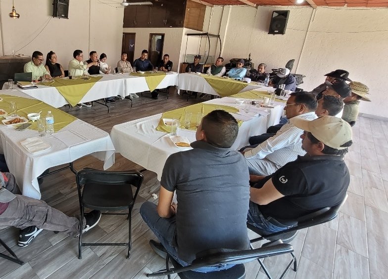 Miguelsamanop's tweet photo. En reunión con integrantes de la familia verde de #Temascalcingo, acordamos la ruta para fortalecer la presencia del partido en el municipio.
Organización, diálogo y trabajo en territorio son la base para seguir creciendo cerca de la gente 💚. https://t.co/j2h6SITIhA