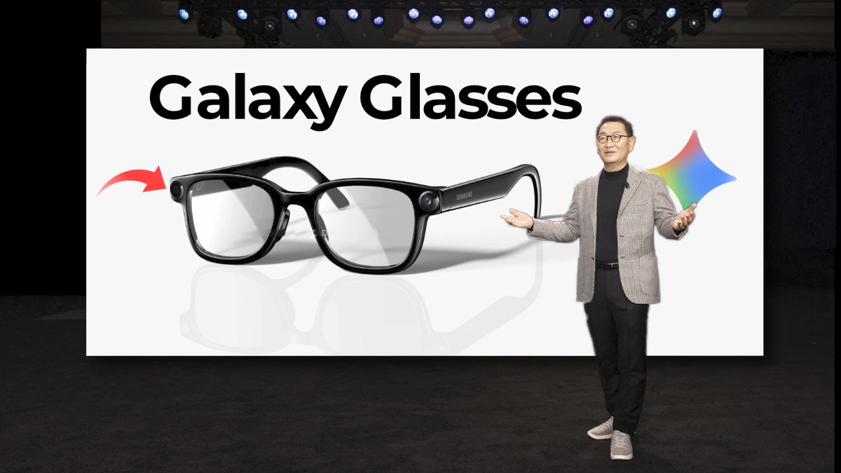 nextmanu_'s tweet photo. 👓 Se han filtrado las nuevas gafas con IA de Samsung.

Se llamarían Galaxy Glasses y tienen muy buena pinta.

Es una aliena con Google.

Os cuento todos los detalles ➡️ https://t.co/kpTbkDDOSa https://t.co/yQS4PlmsKw
