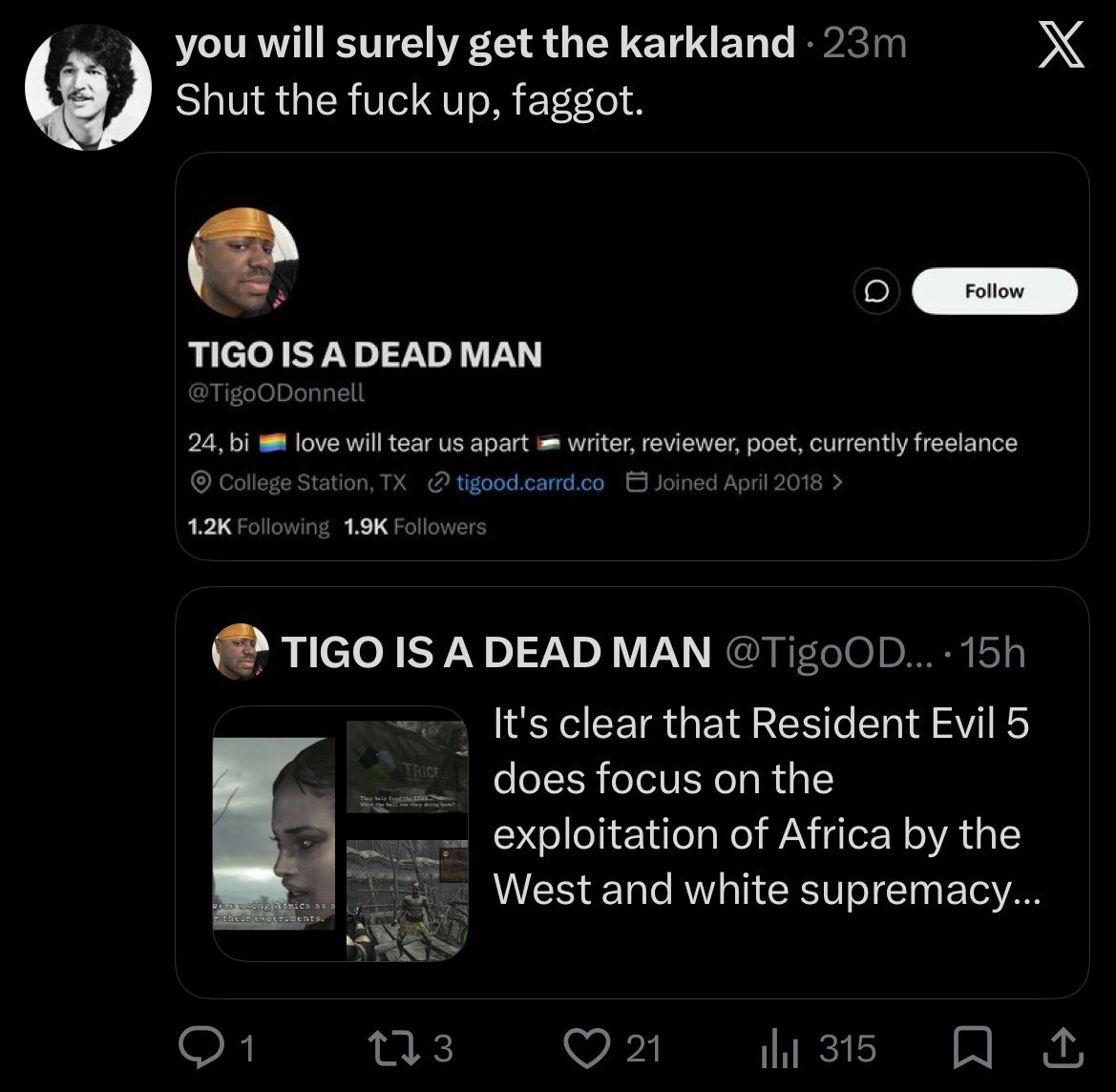 TIGO IS A DEAD MAN tweet media