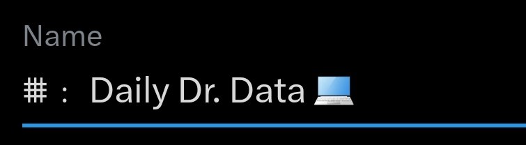 ⩩﹕ Daily Dr. Data 🩻 tweet media
