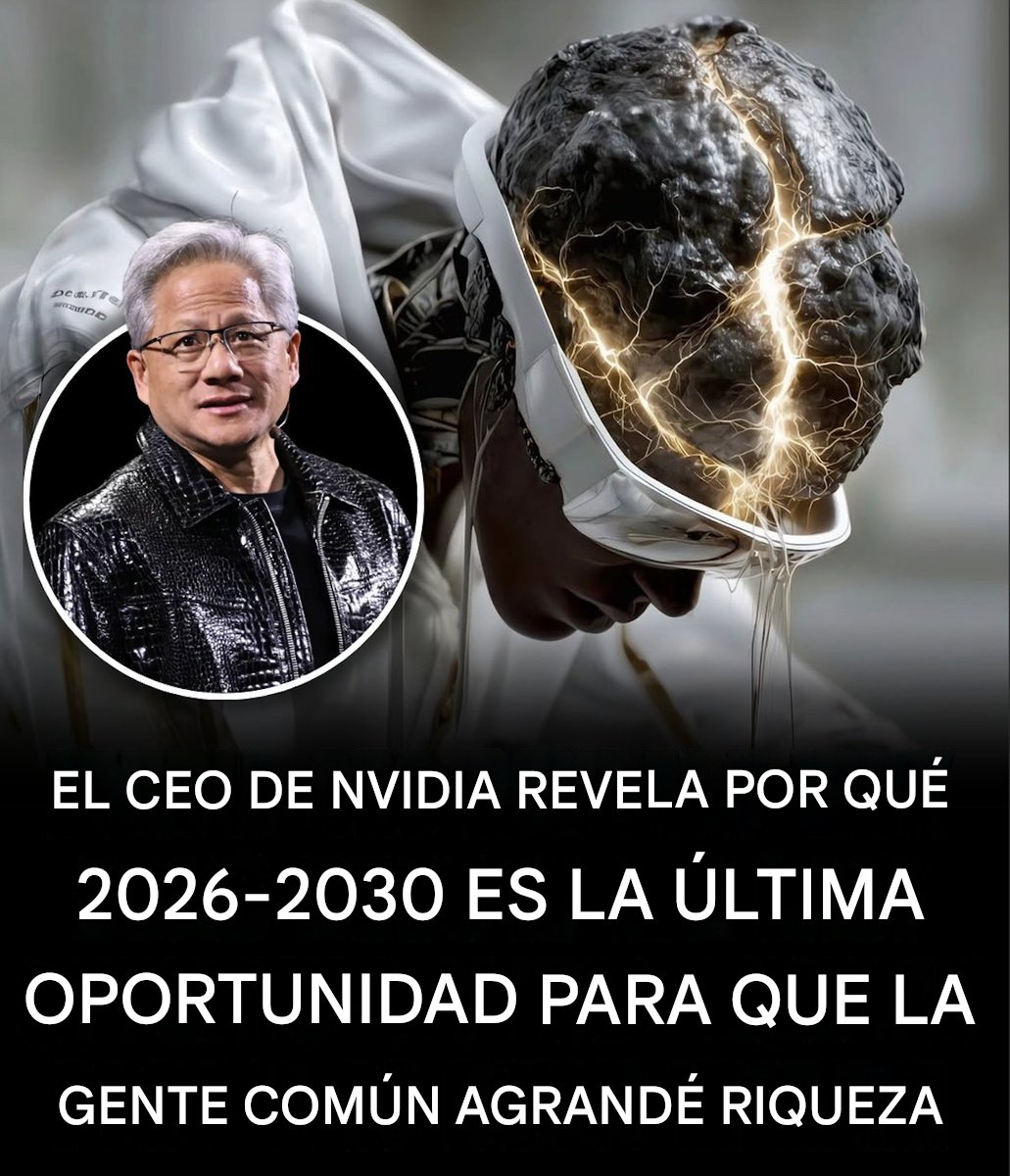 LealtadSabia's tweet photo. Jensen Huang, CEO de Nvidia:

«La IA creará más millonarios en 5 años que el internet en 20.»

Pero no se quedó ahí...

Reveló exactamente cómo sucederá y cómo puedes aprovecharlo: https://t.co/Ca5ExjyT3a