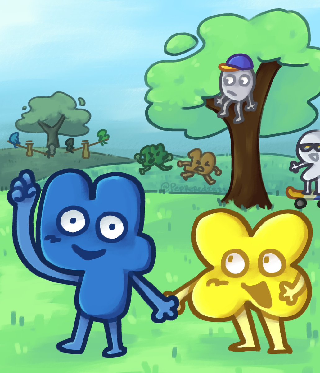 pepperediris's tweet image. ok heres my fourx art i did a while ago for my algebra final

#bfdi